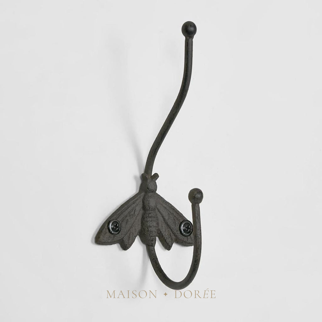 Bee Wall Hook Brown