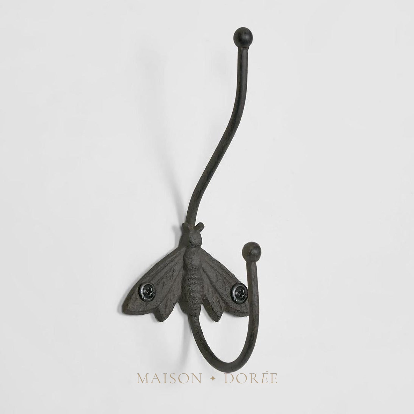 Bee Wall Hook Brown