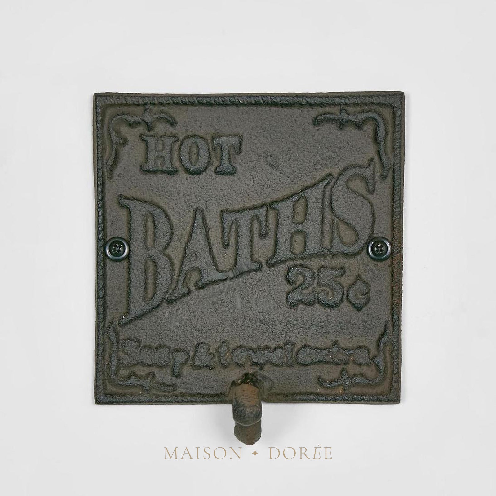 Hot Bath Plaque Brown