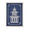 Pagoda Blue and White Wall Art A