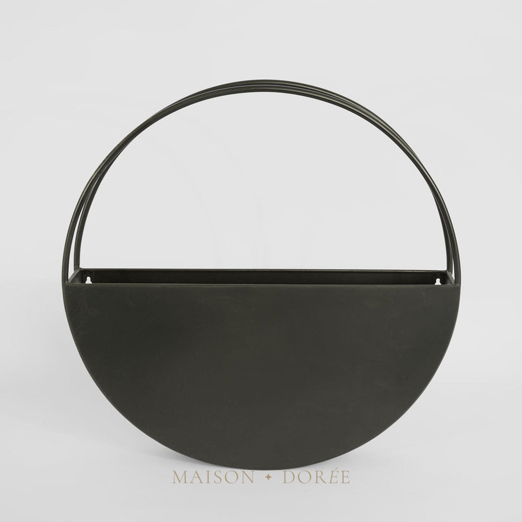 Opal Outdoor Wall Planter Large 60cm Black