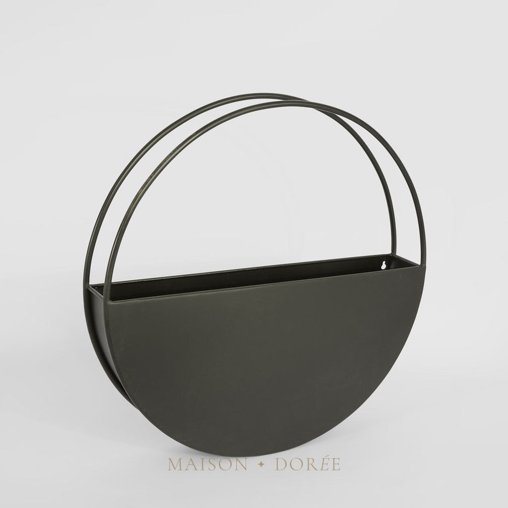 Opal Outdoor Wall Planter Large 60cm Black - view 2