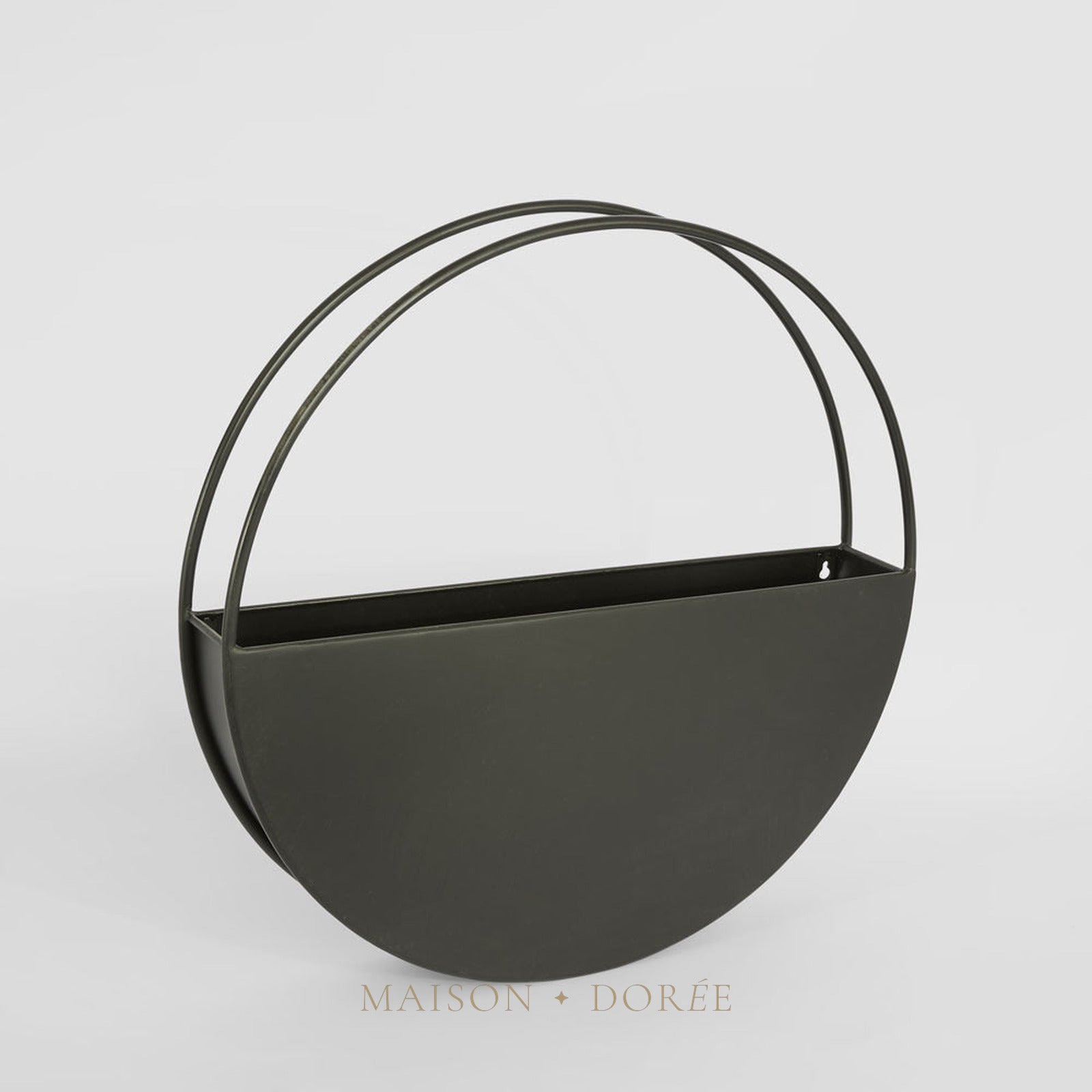 Opal Outdoor Wall Planter Large 60cm Black - view 2