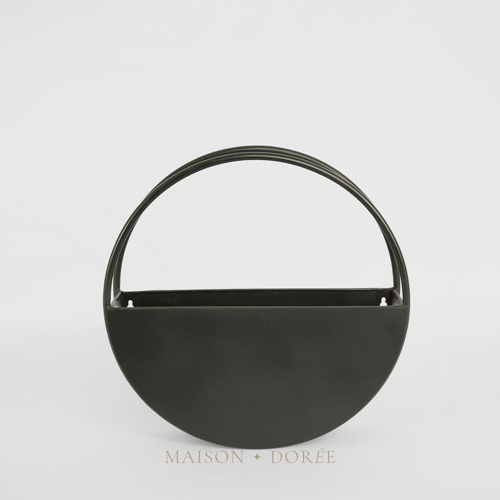 Opal Outdoor Wall Planter Small 40cm Black