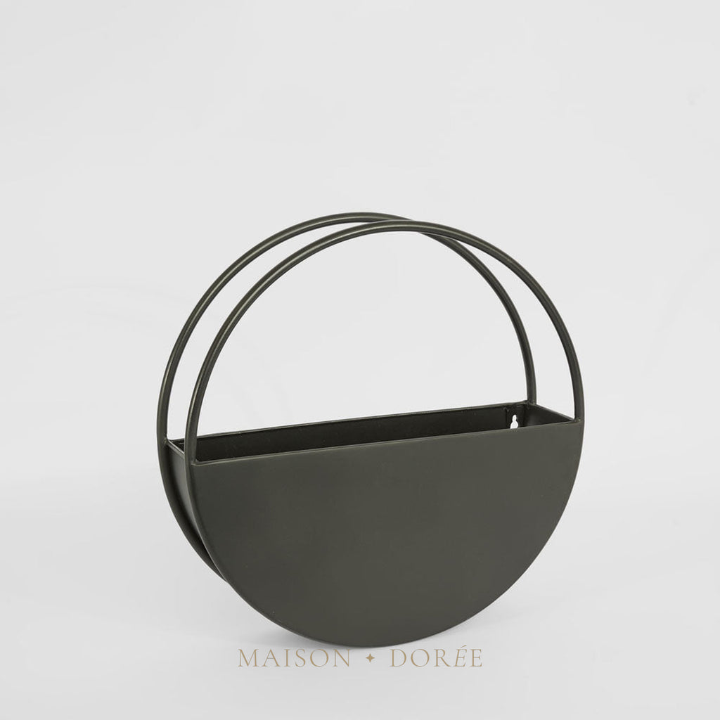Opal Outdoor Wall Planter Small 40cm Black - view 2