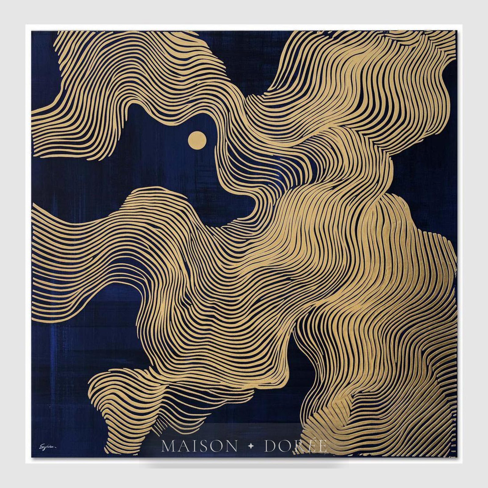 Celestial Currents B Wall Art 82.5 x 82.5cm