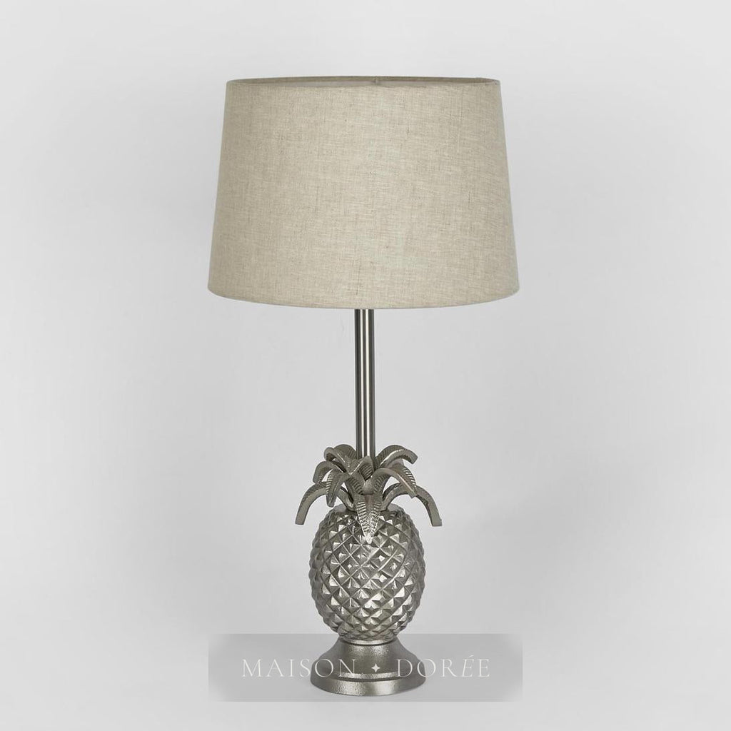 St Martin Table Lamp Base Antique Silver- Base Only