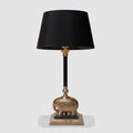 Sabu Elephant Table Lamp Base Antique Brass and Black- Base Only