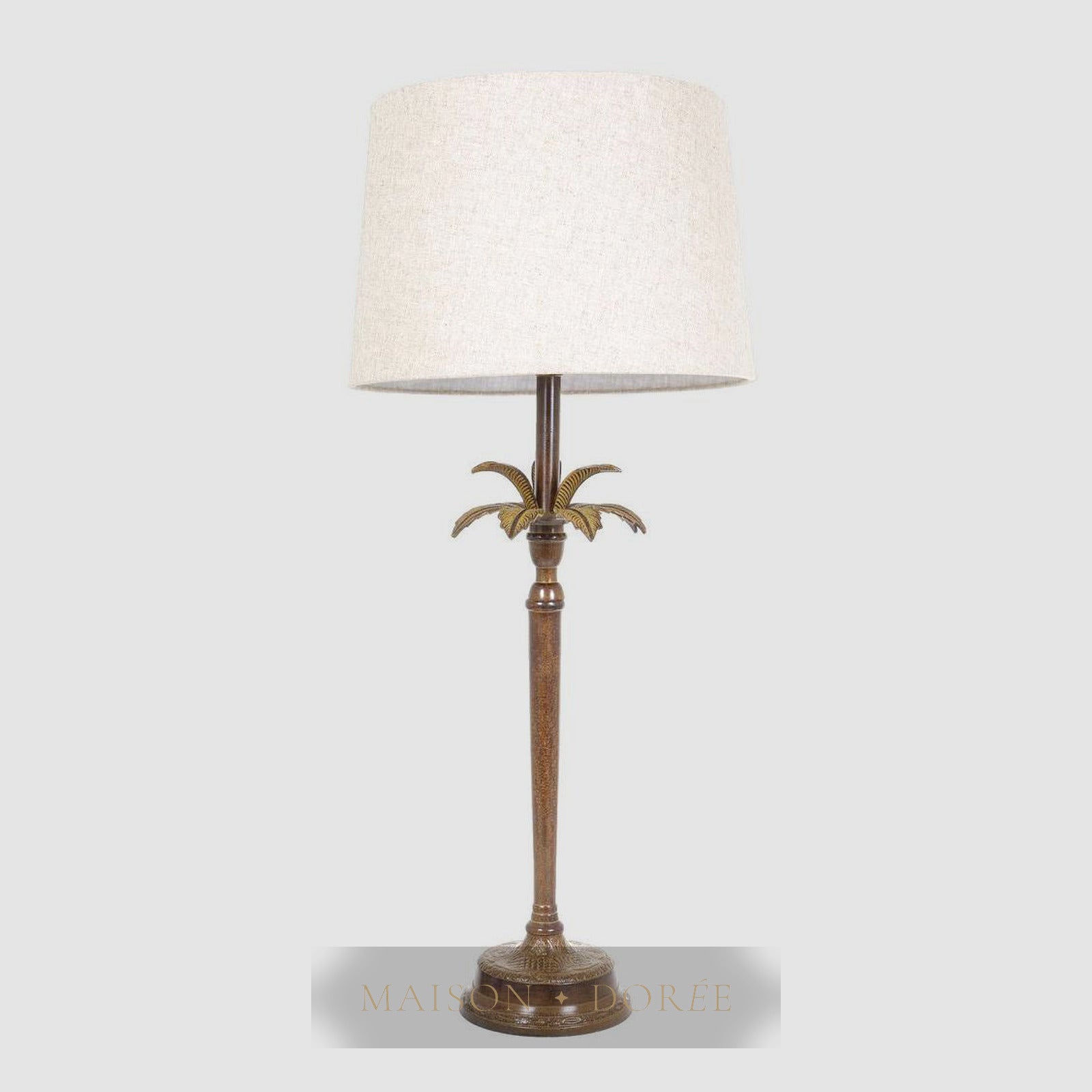 Casablanca Table Lamp Base Brown- Base Only
