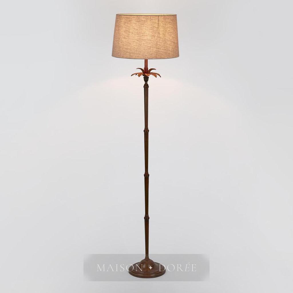 Casablanca Floor Lamp Base Brown- Base Only