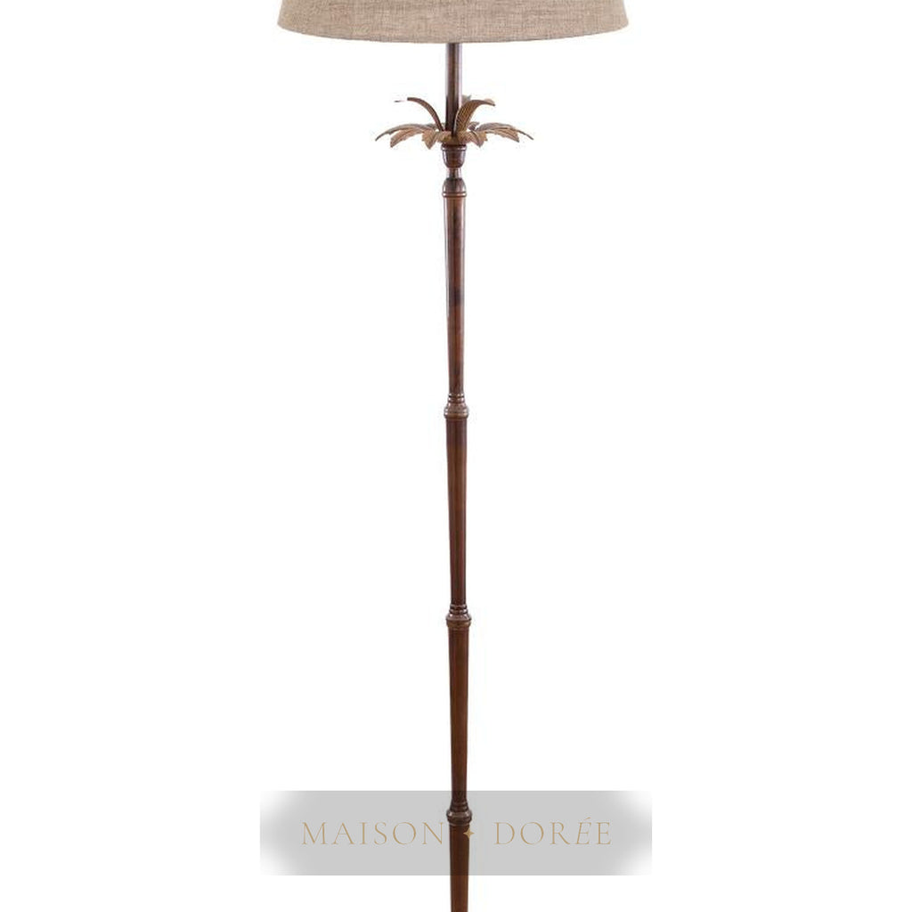 Casablanca Floor Lamp Base Brown- Base Only — Brown