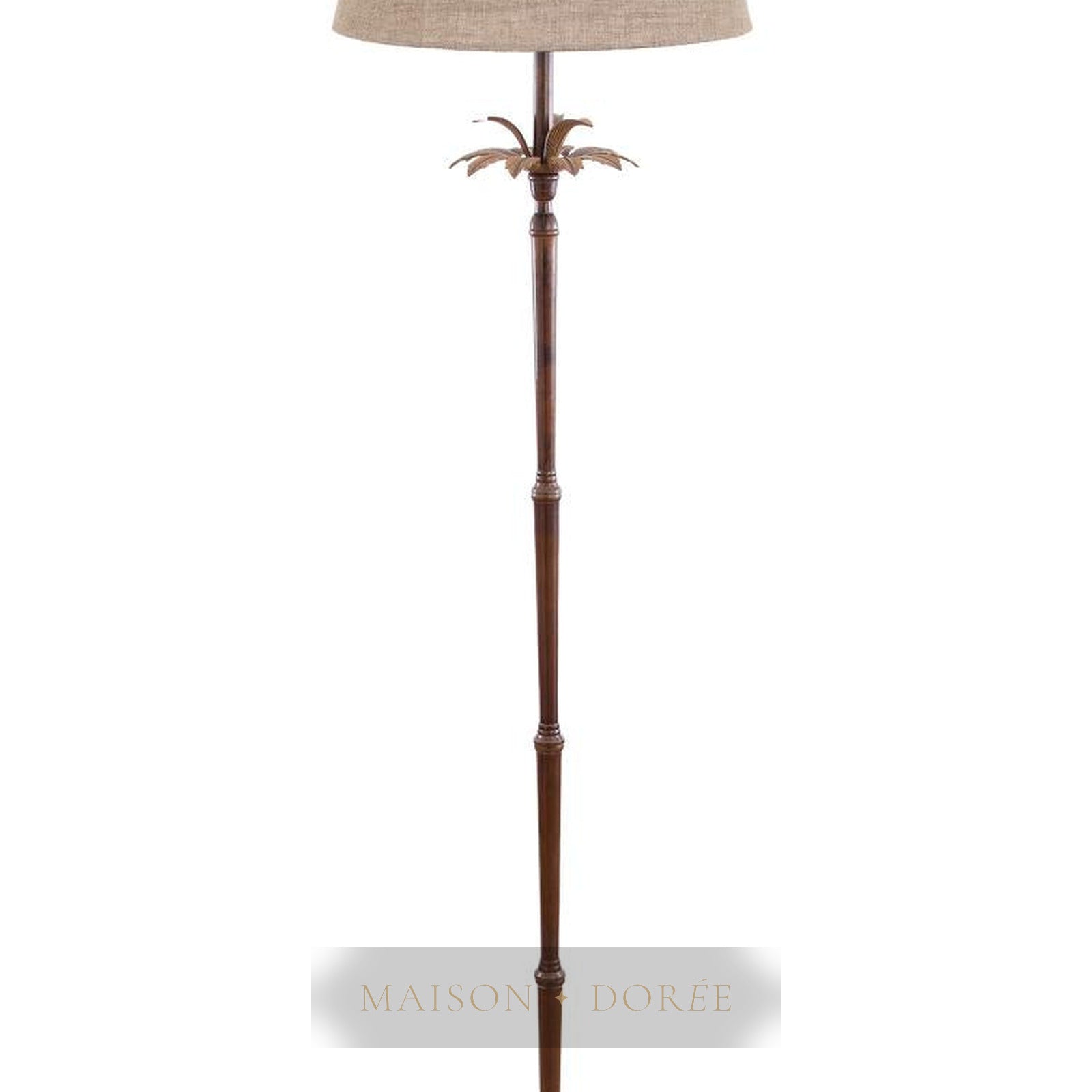 Casablanca Floor Lamp Base Brown- Base Only — Brown