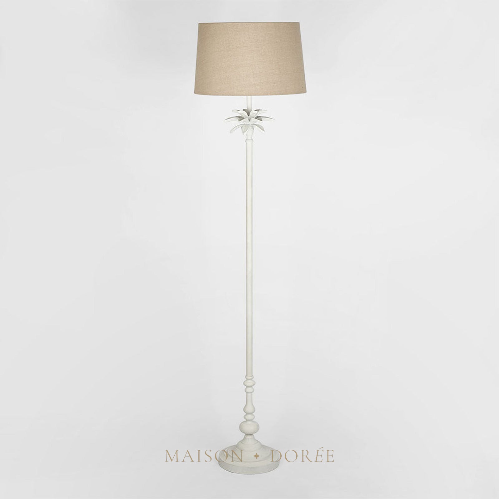 Casablanca Floor Lamp Base White- Base Only