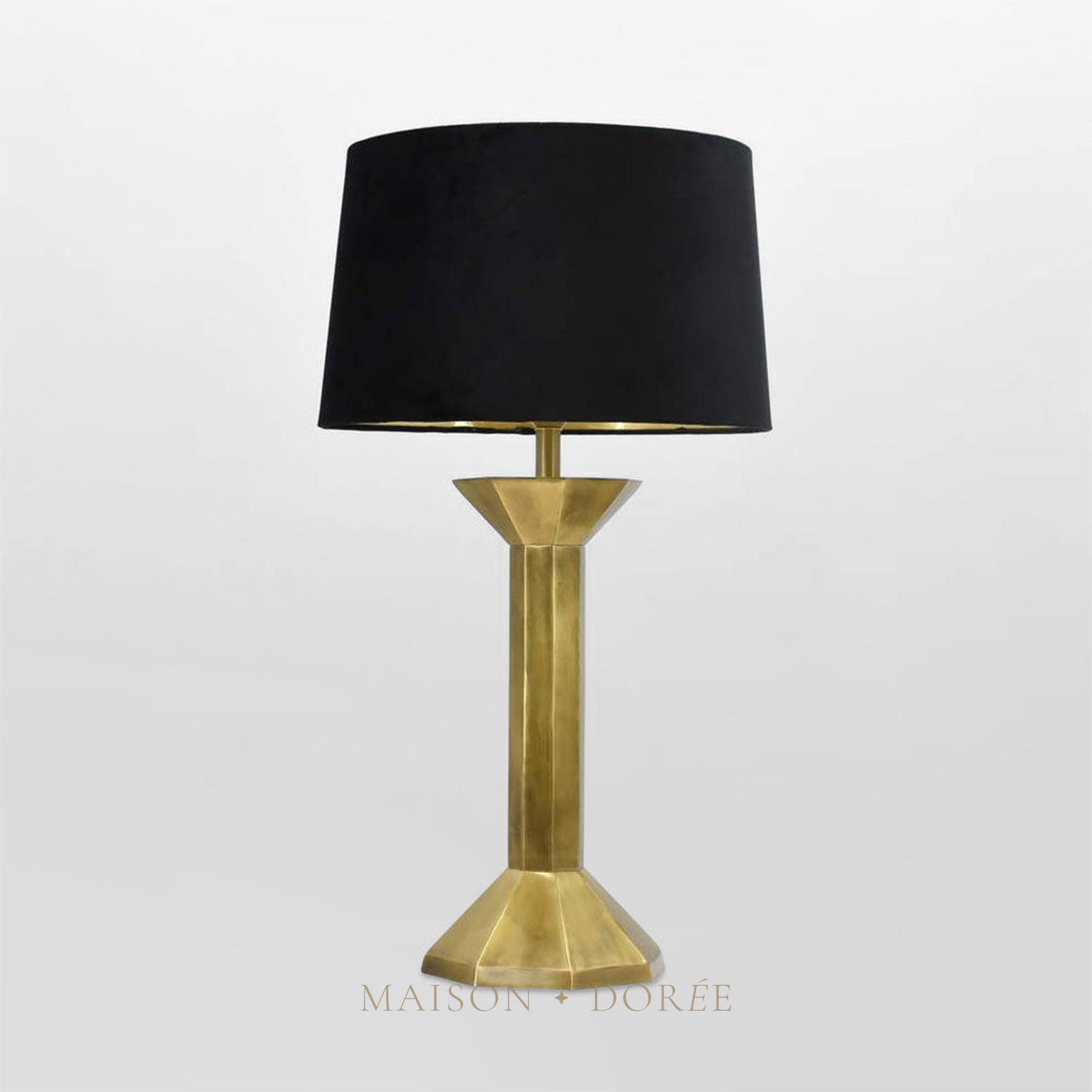 Rebison Table Lamp Base Only Antique Brass