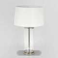 Iris Glass Table Lamp Base Polished Nickel- Base Only