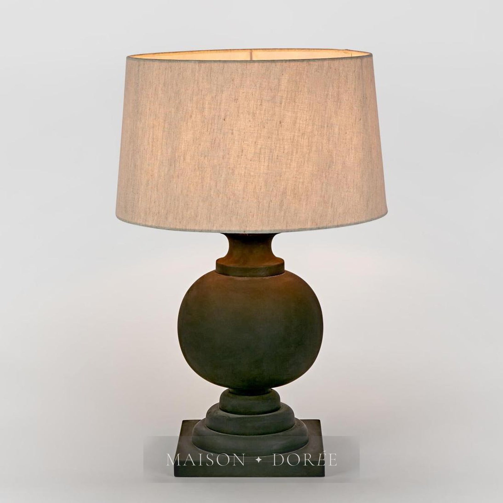 Coach Table Lamp Base Black- Base Only