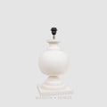 Coach Table Lamp Base White- Base Only