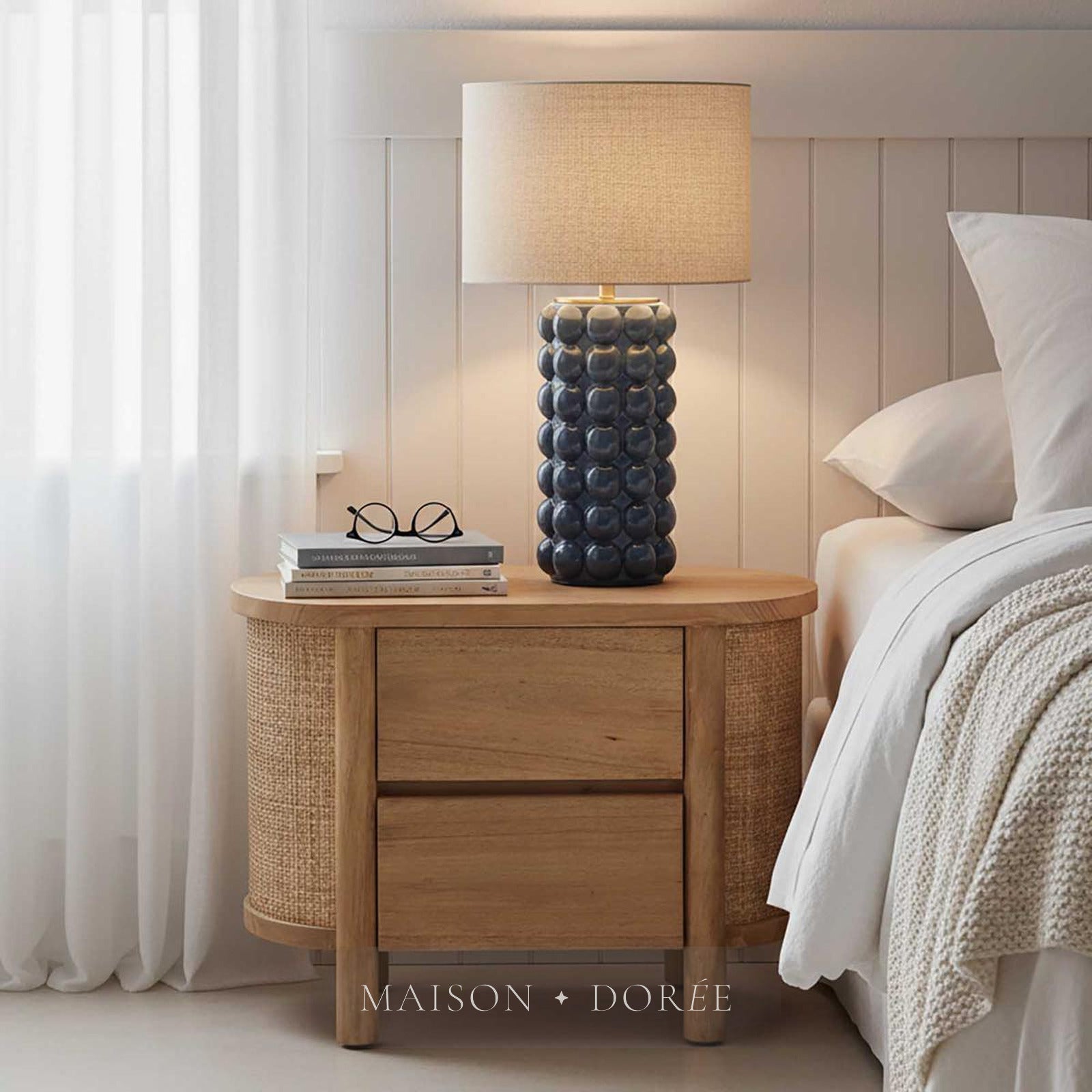 Condotti Blue Table Lamp & Shade