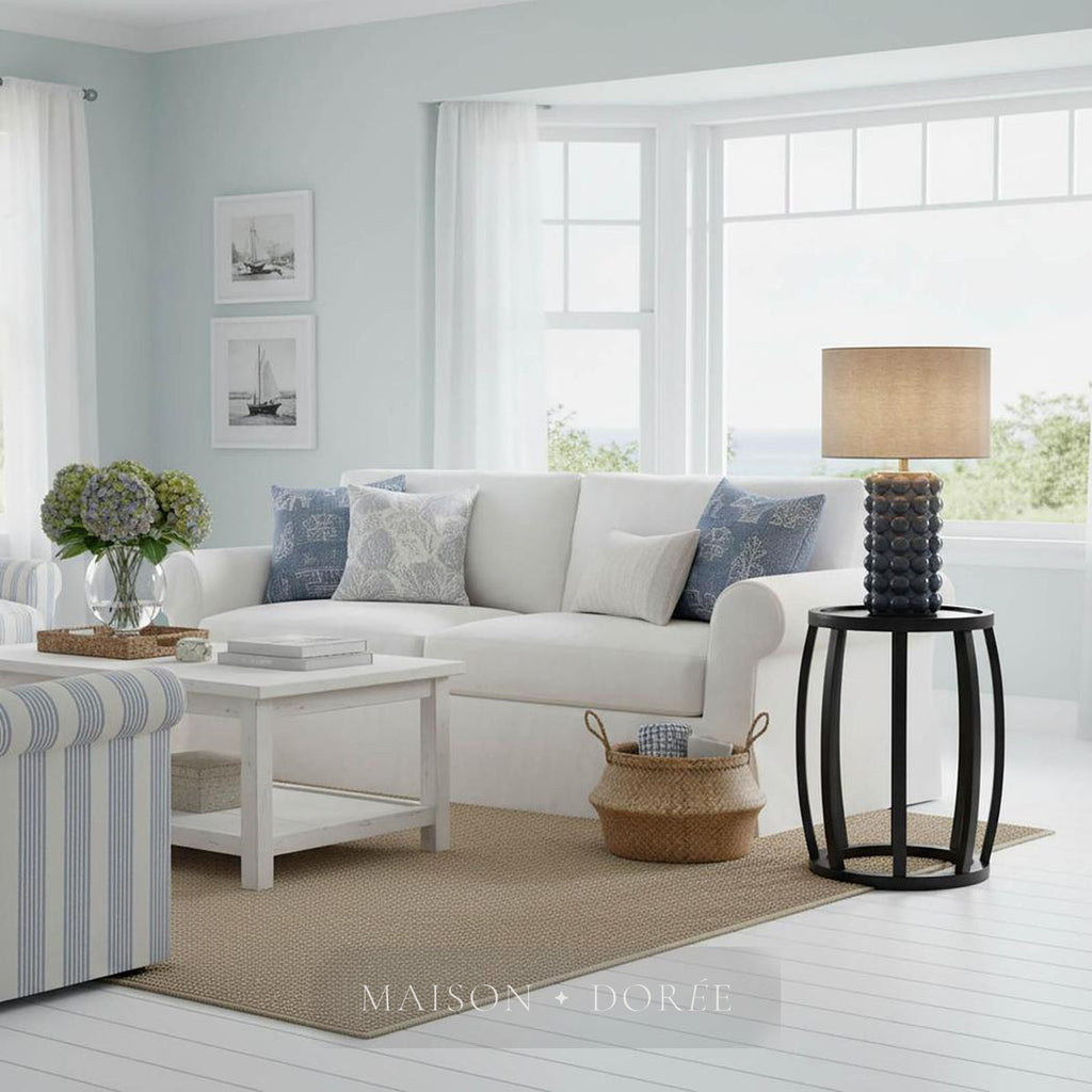 Condotti Blue Table Lamp & Shade