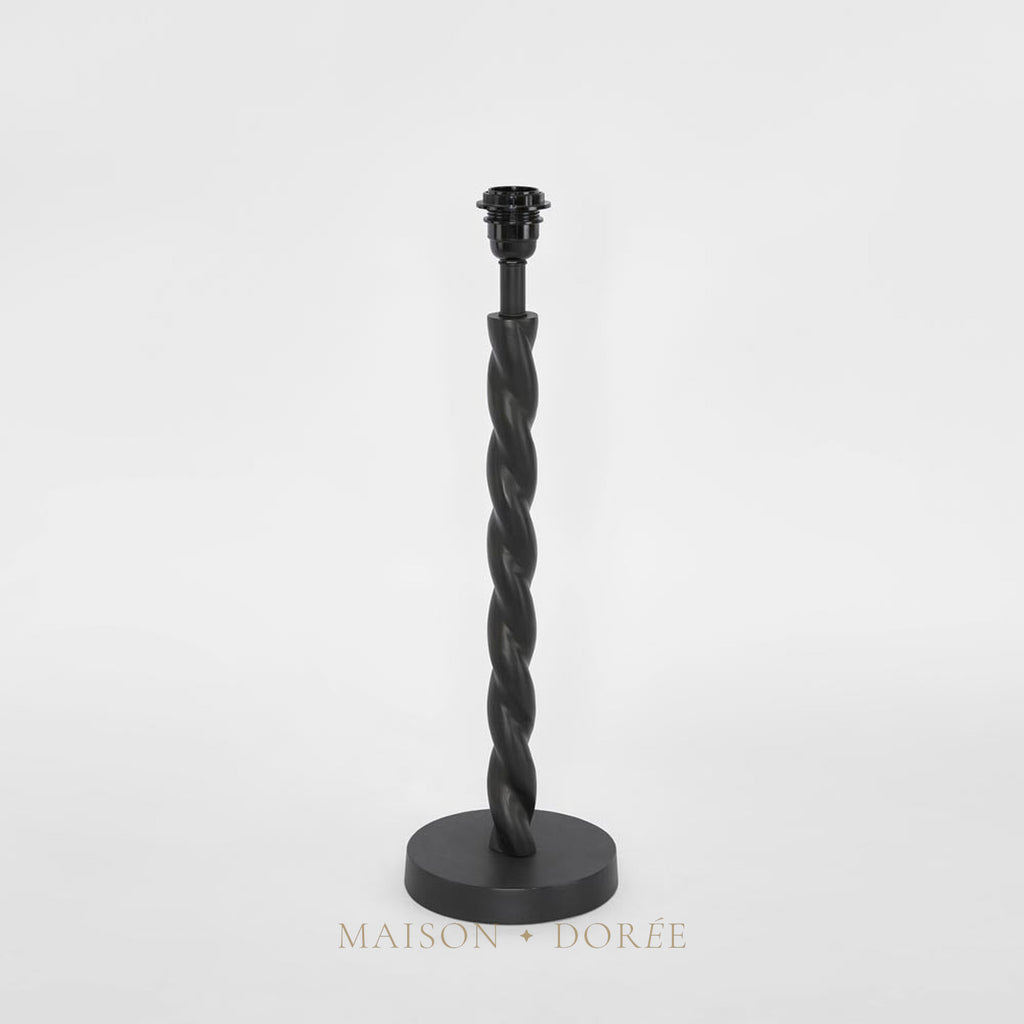 Papillon Table Lamp Base Black - Base Only