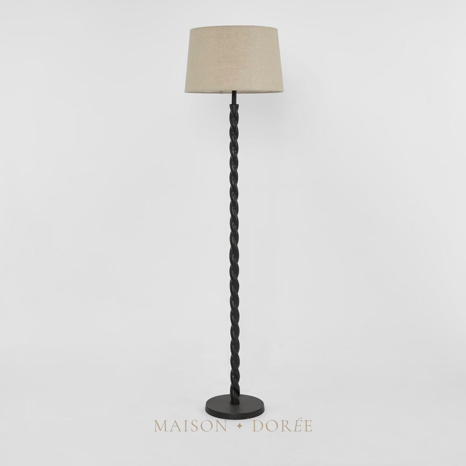 Papillon Floor Lamp Base Black - Base Only — Black