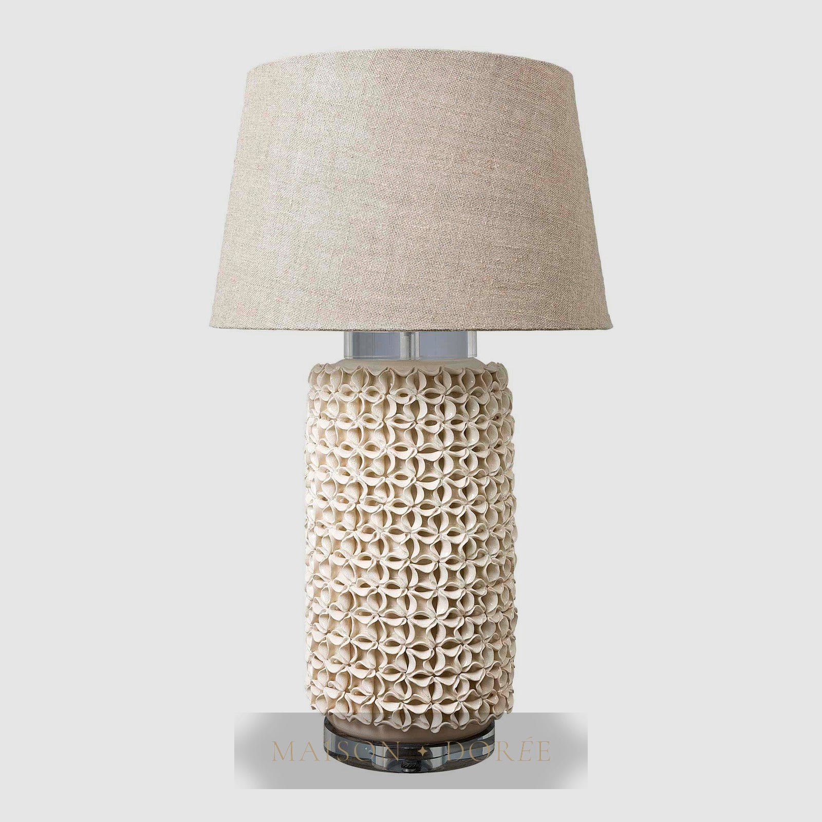 Newland Ceramic Table Lamp Base Cream- Base Only