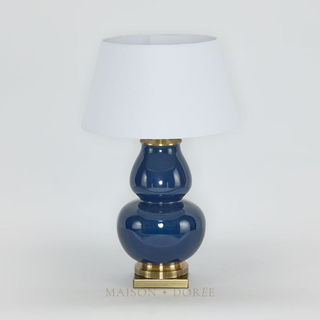 Matisse Ceramic Midnight Blue Table Lamp & Shade