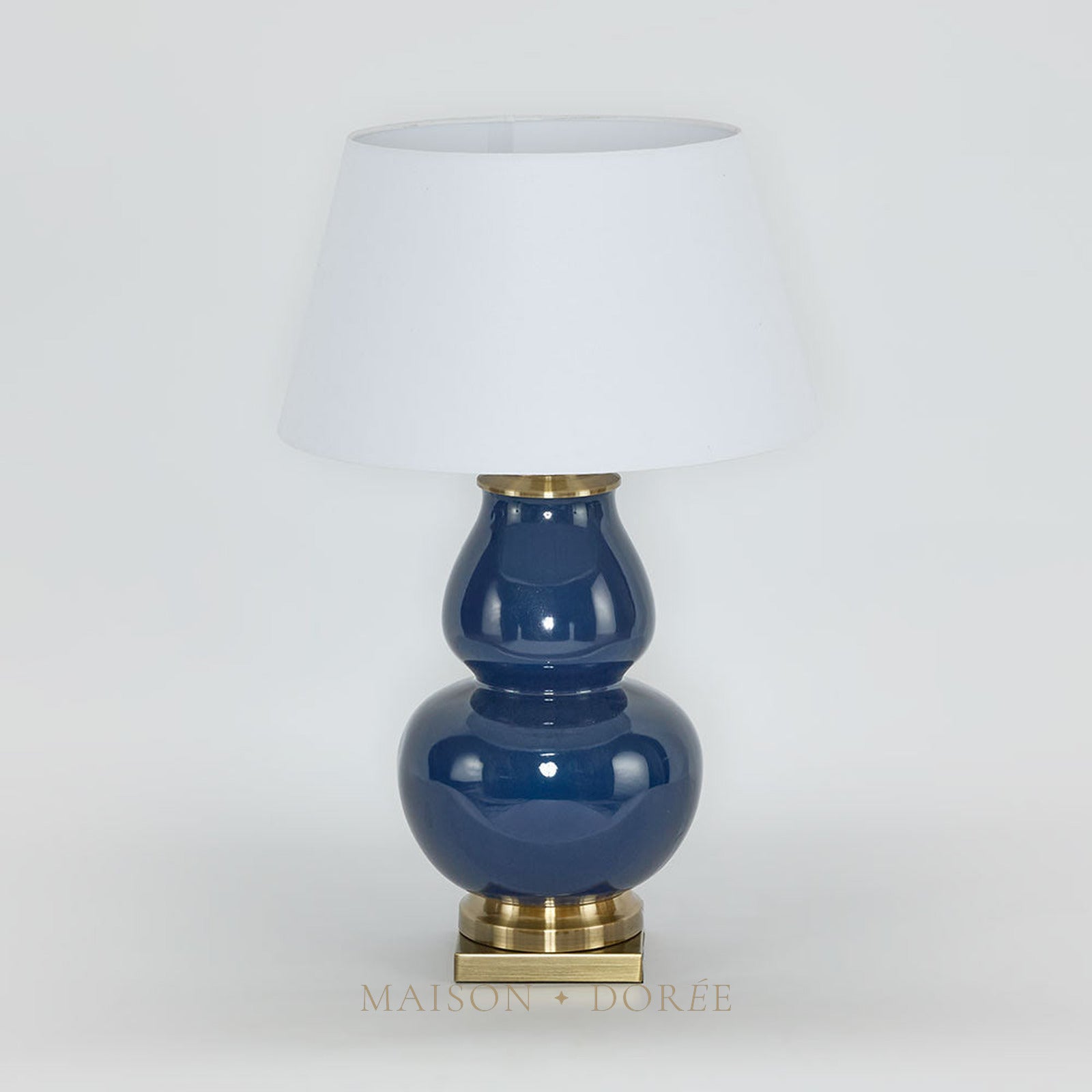 Matisse Ceramic Midnight Blue Table Lamp & Shade
