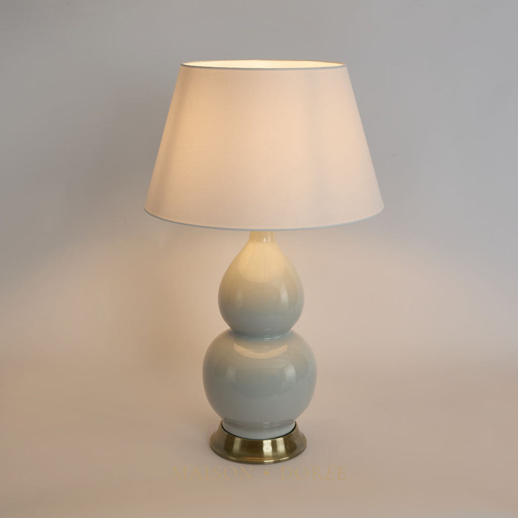 Terrigal Ceramic Pale Blue Table Lamp & Shade