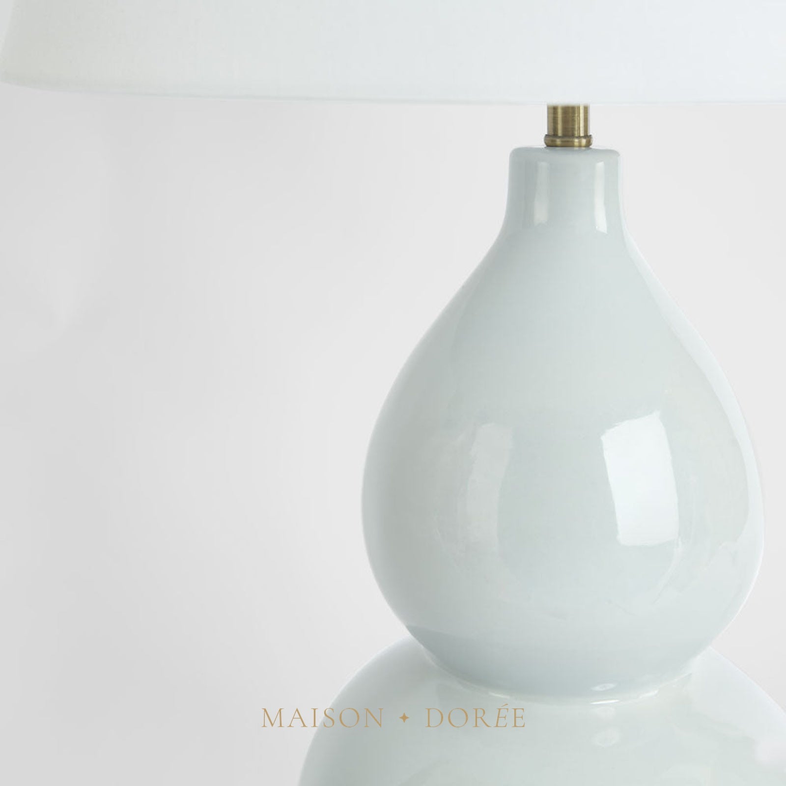 Terrigal Ceramic Pale Blue Table Lamp & Shade