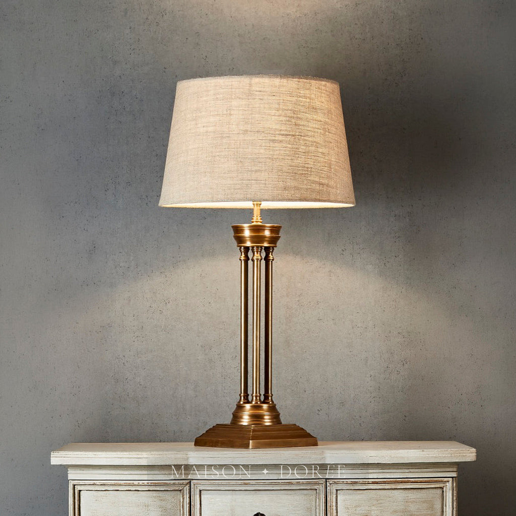 Hudson Table Table Lamp Base Brass- Base Only