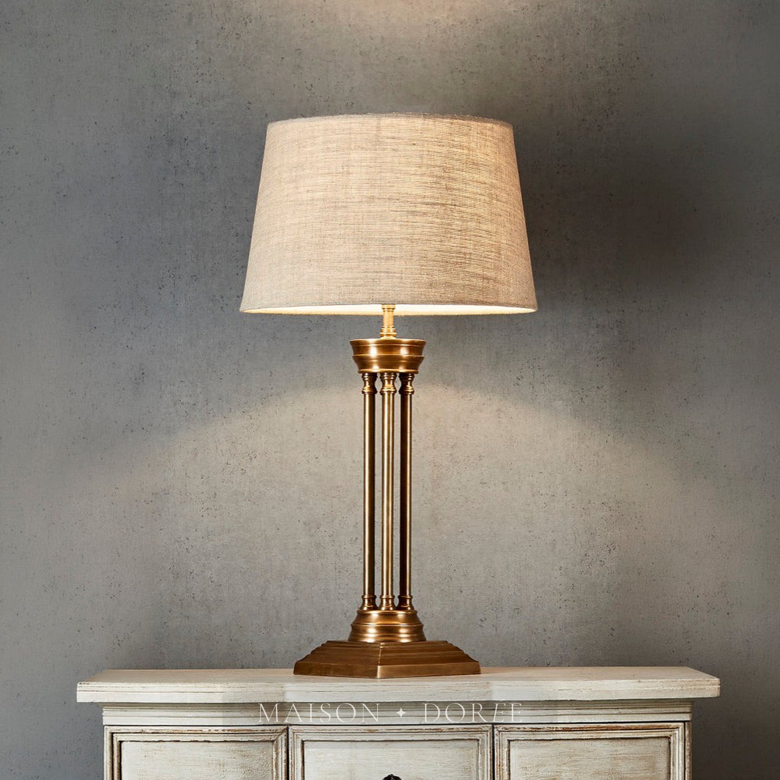 Hudson Table Table Lamp Base Brass- Base Only