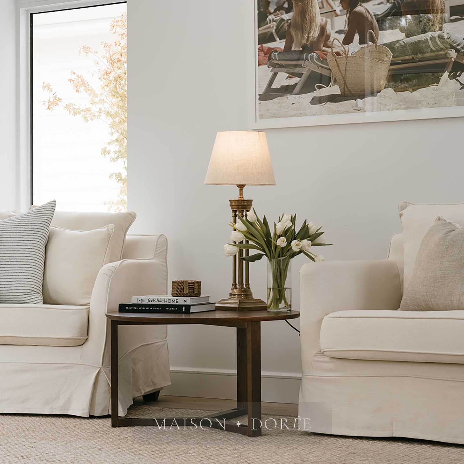 Hudson Table Table Lamp Base Brass- Base Only