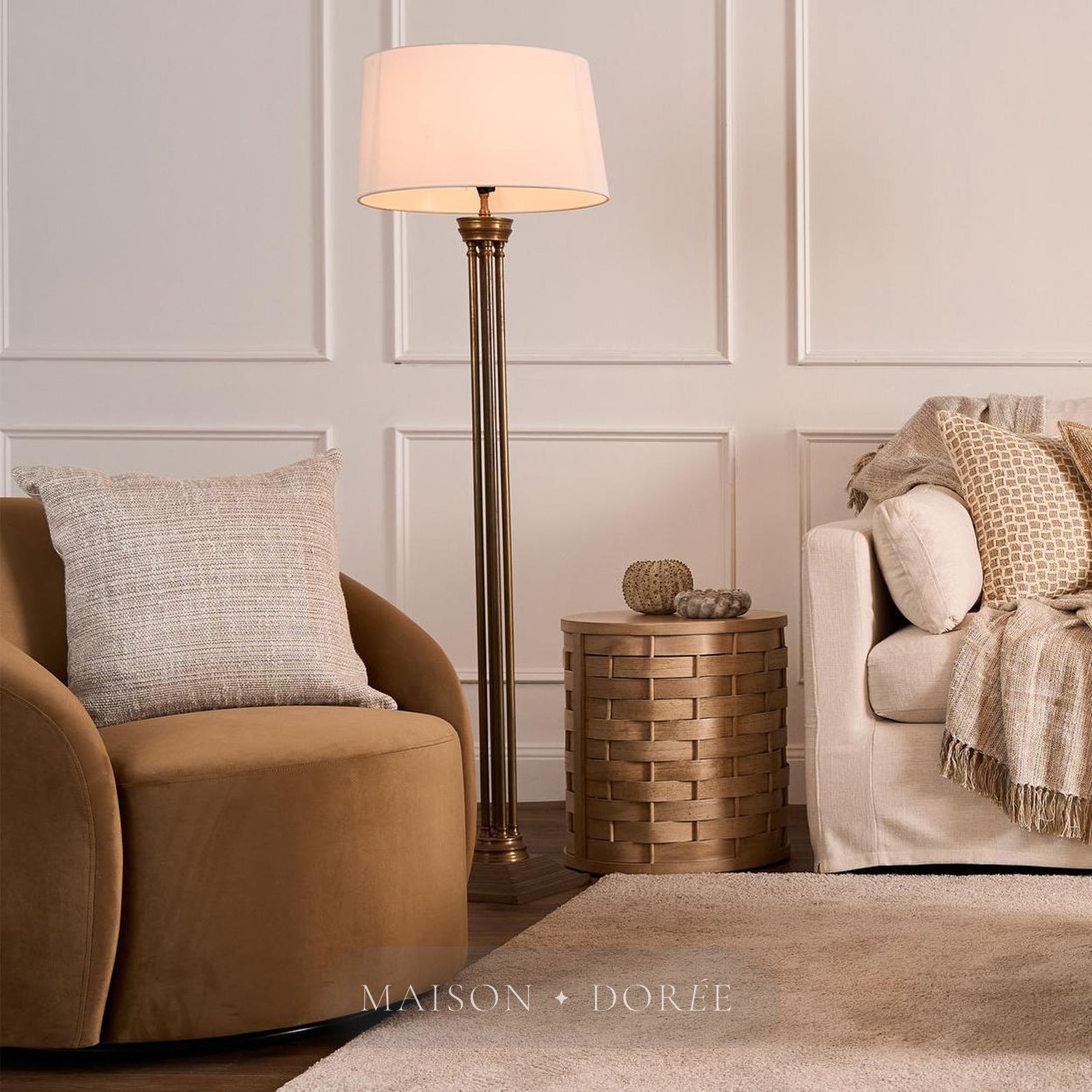 Hudson Floor Lamp Base Bronze- Base Only