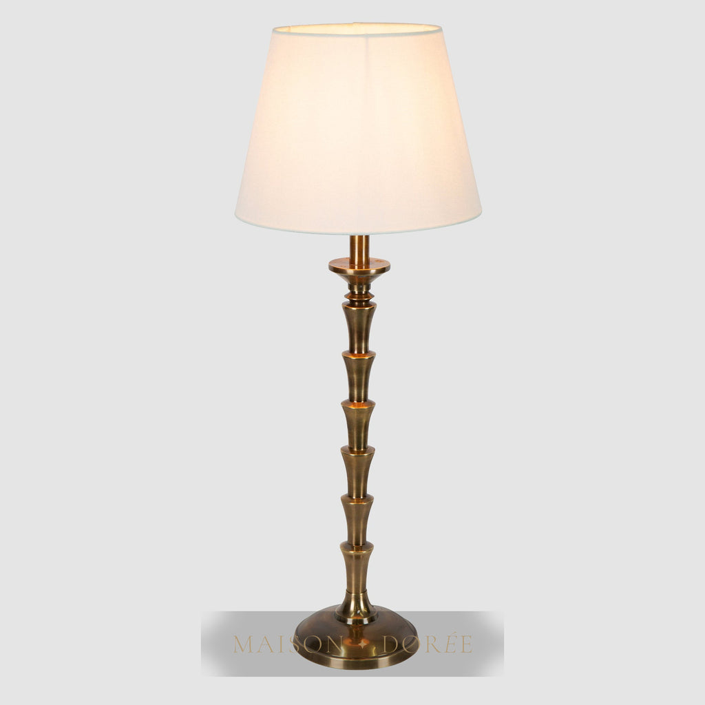 Jordan Table Lamp Base Antique Brass- Base Only
