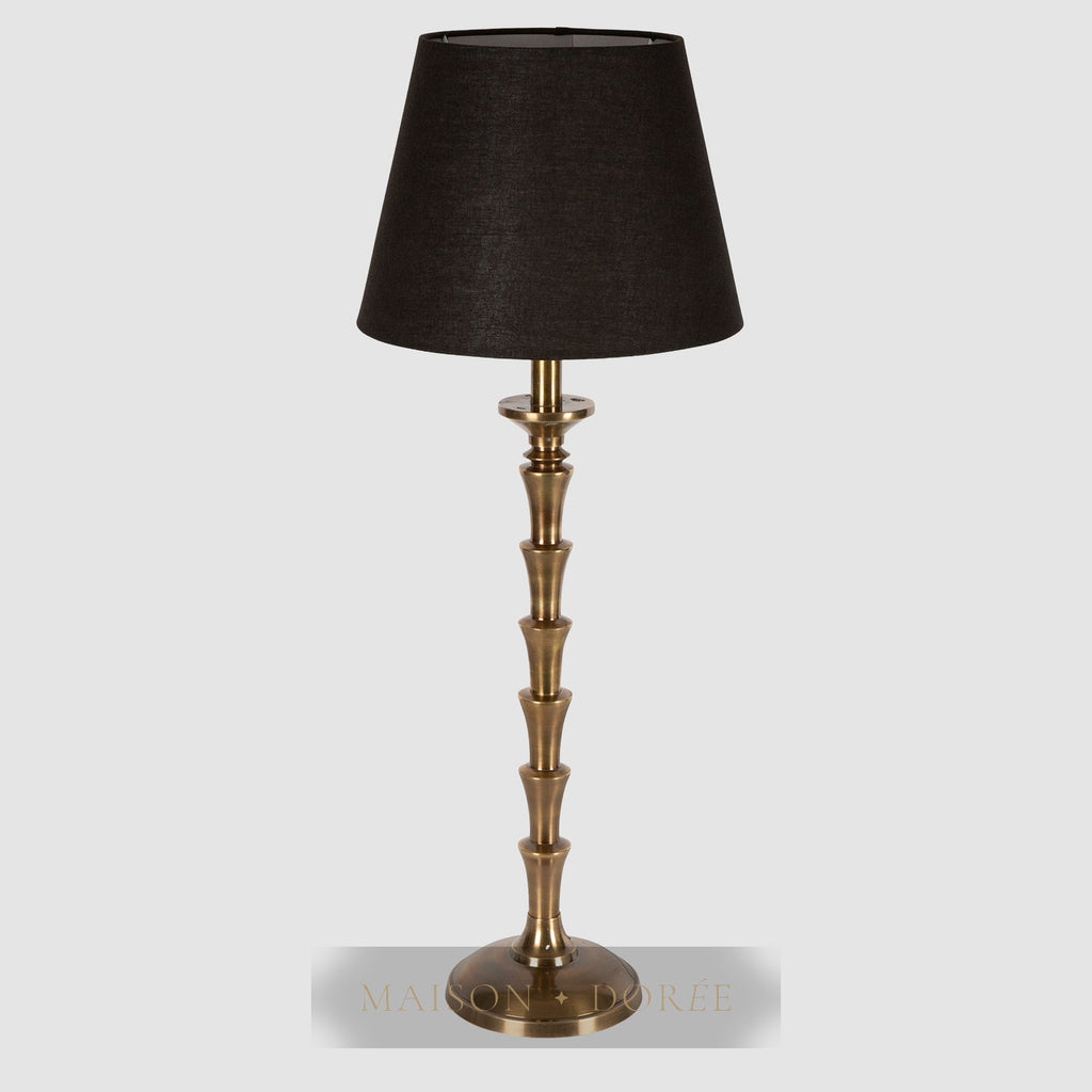 Jordan Table Lamp Base Antique Brass- Base Only