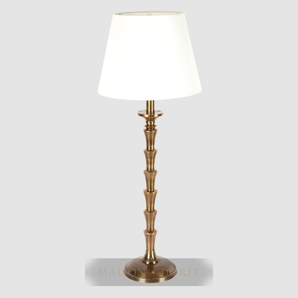 Jordan Table Lamp Base Antique Brass- Base Only