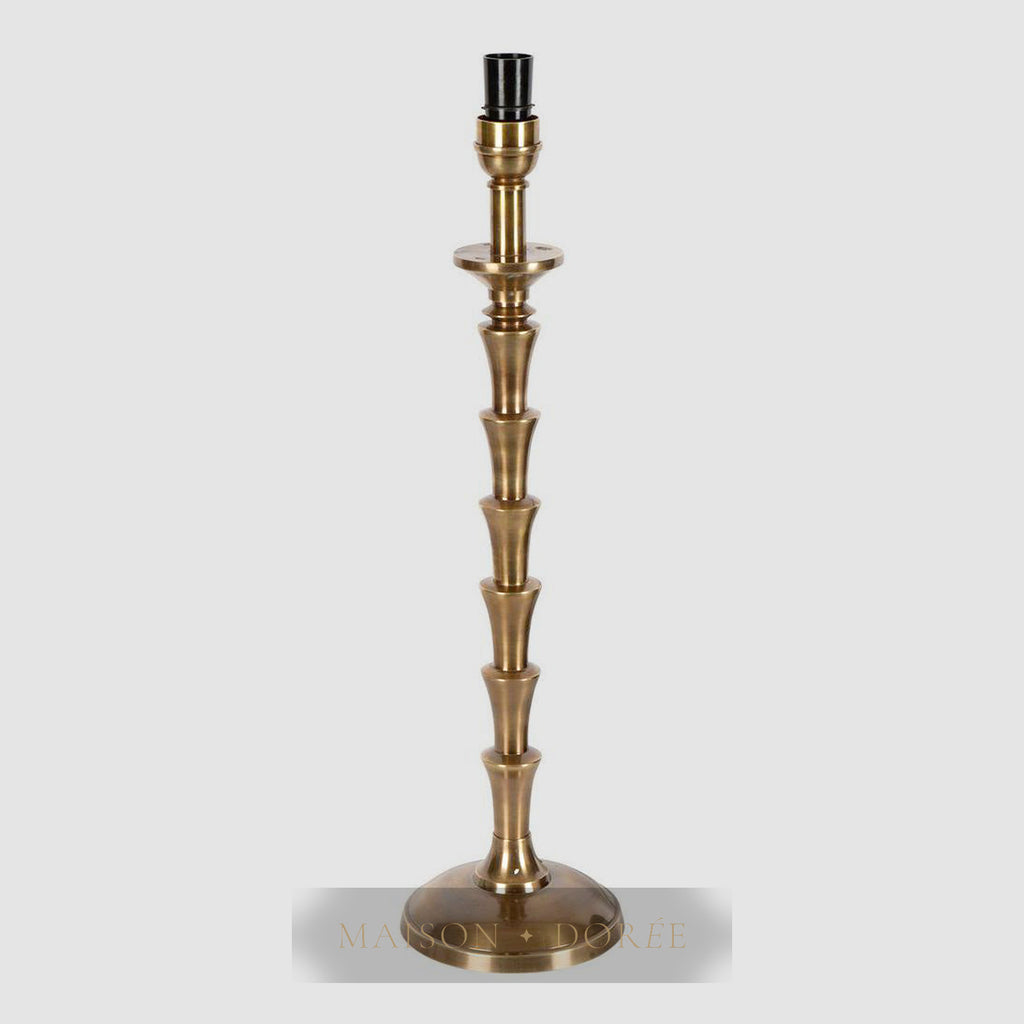 Jordan Table Lamp Base Antique Brass- Base Only