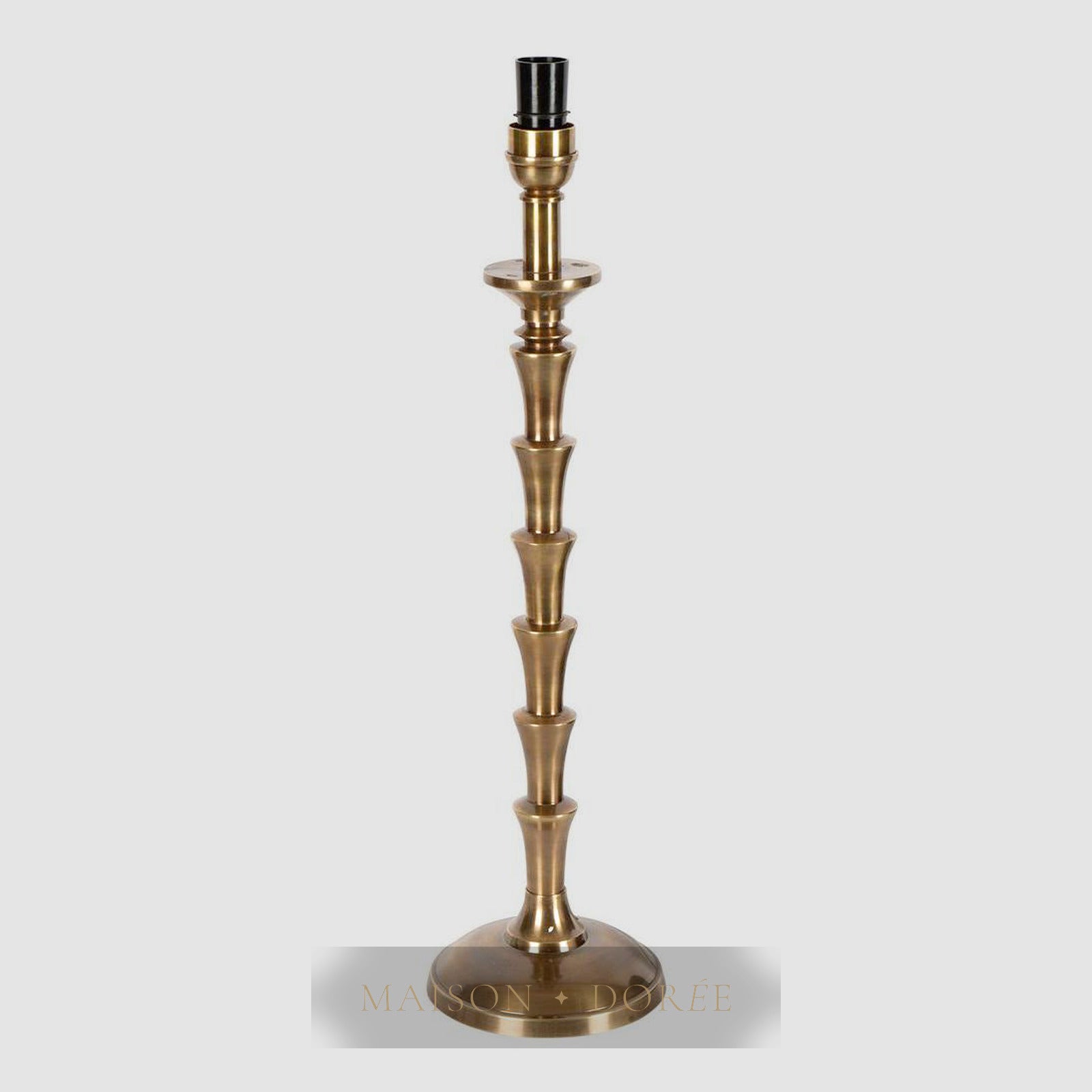 Jordan Table Lamp Base Antique Brass- Base Only