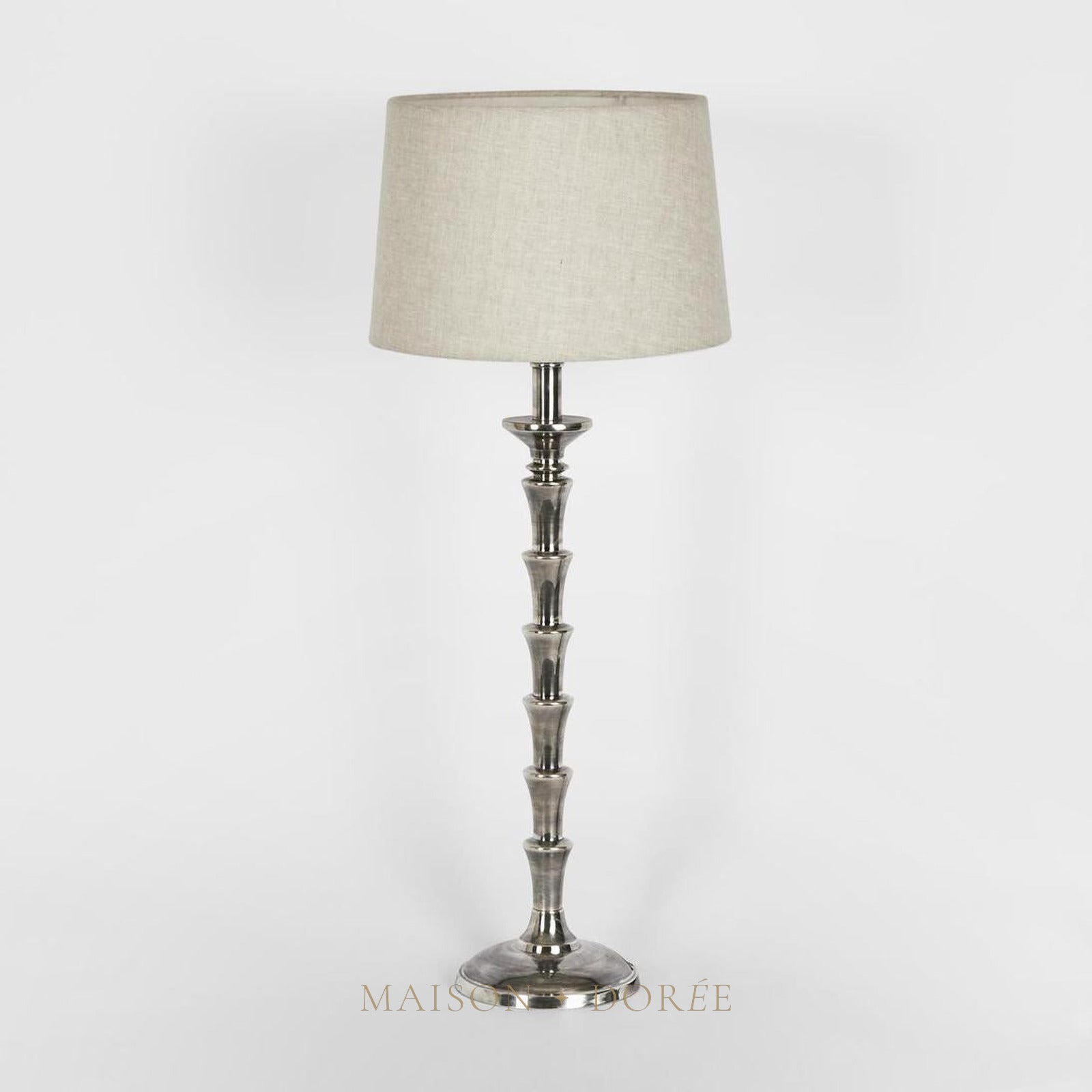 Jordan Table Lamp Base Antique Silver- Base Only