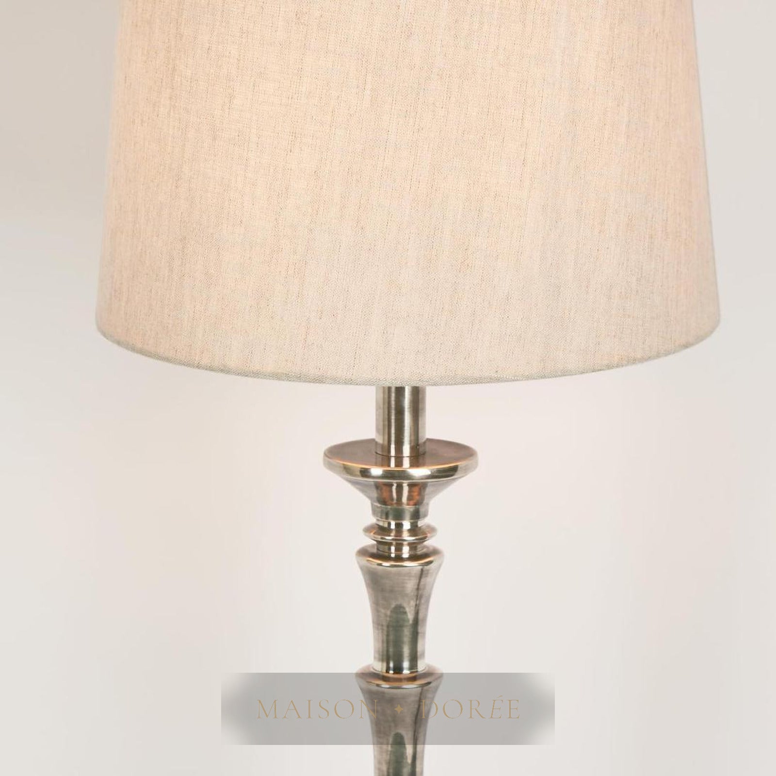 Jordan Table Lamp Base Antique Silver- Base Only