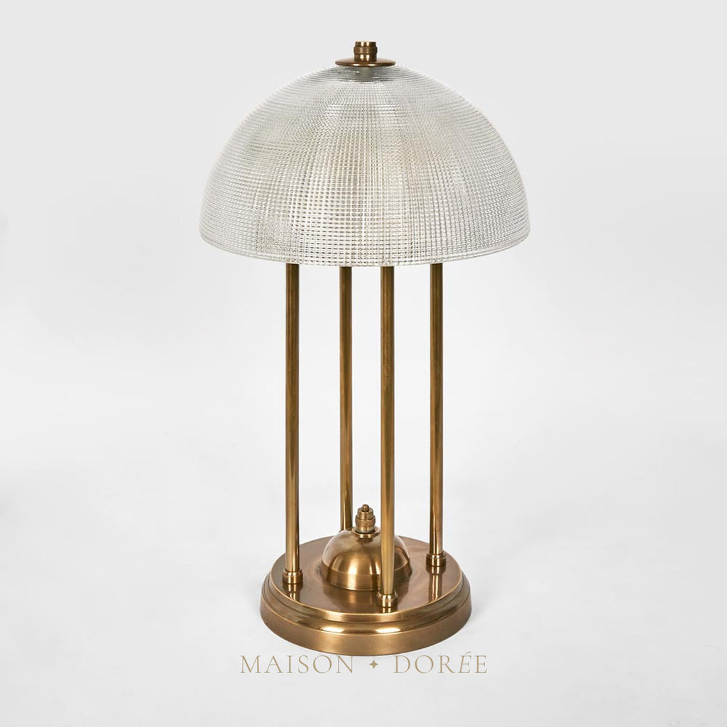 Victor Table Lamp With Textured Glass