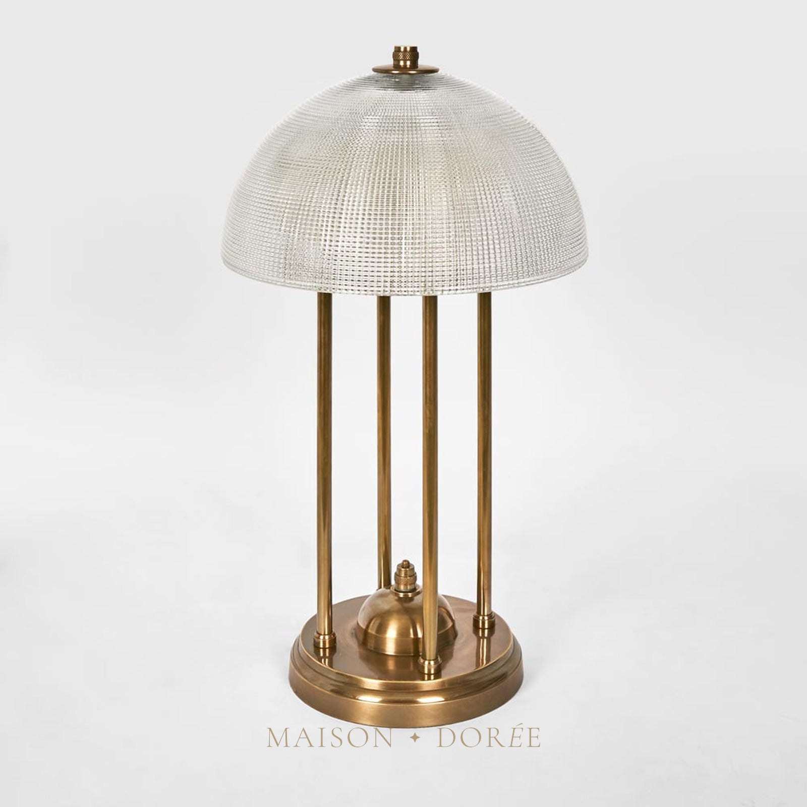 Victor Table Lamp With Textured Glass