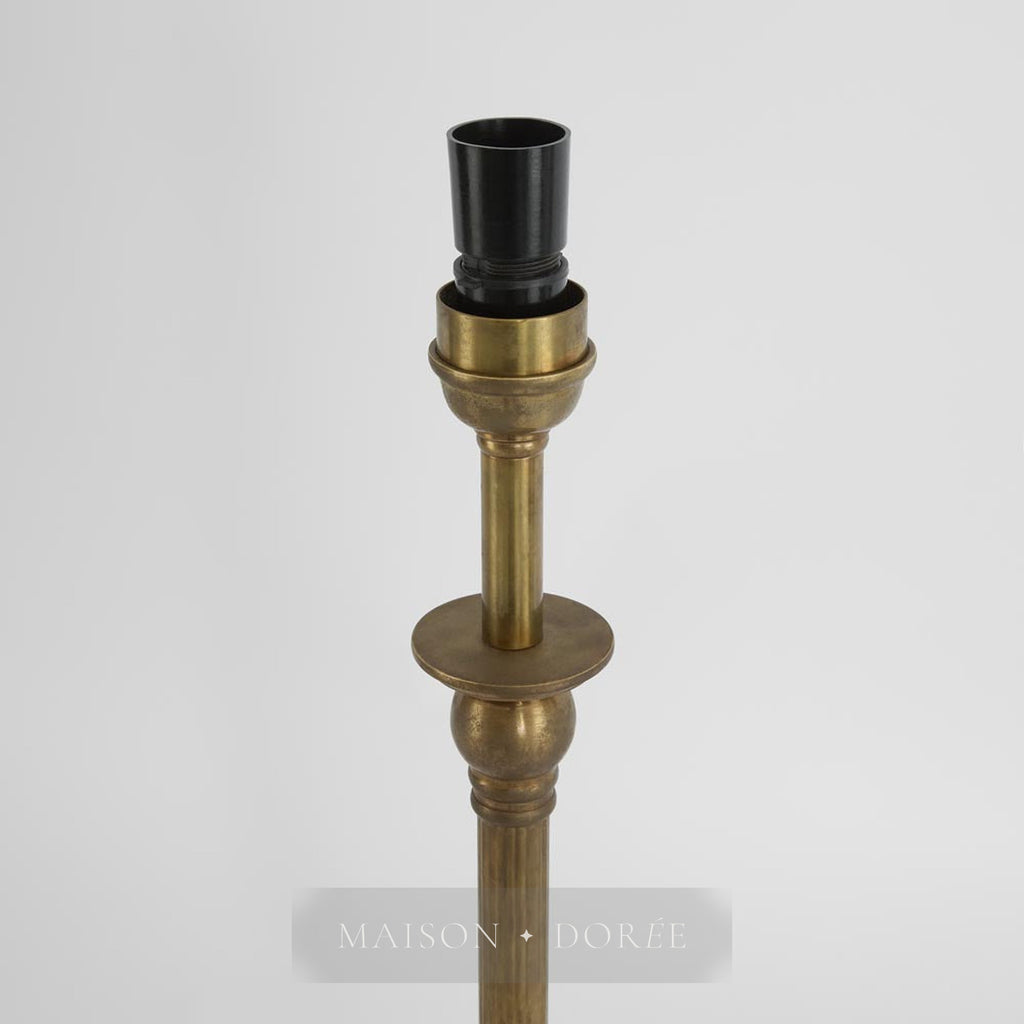 Chelsea Table Lamp Base Antique Brass- Base Only