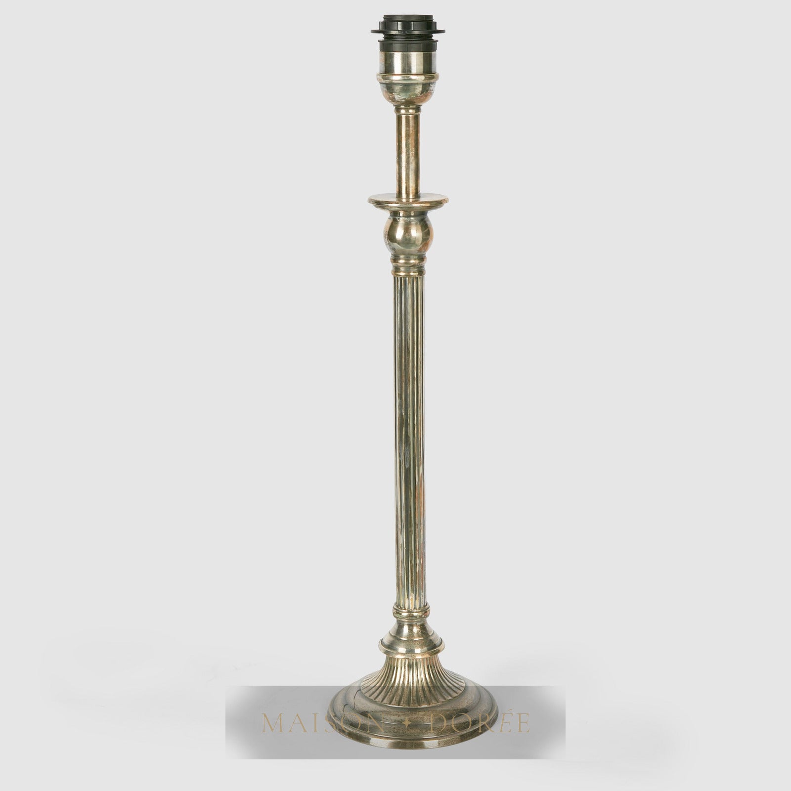 Chelsea Table Lamp Base Antique Silver- Base Only