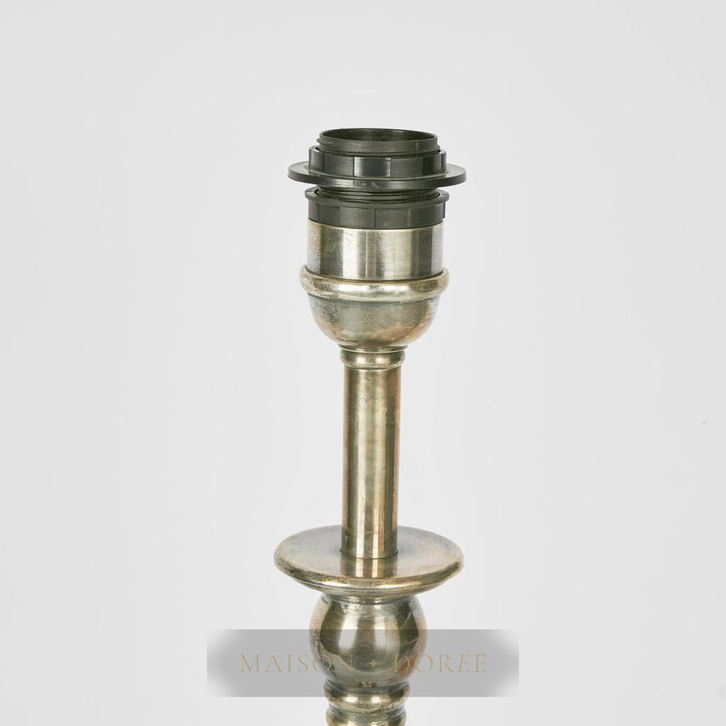 Chelsea Table Lamp Base Antique Silver- Base Only