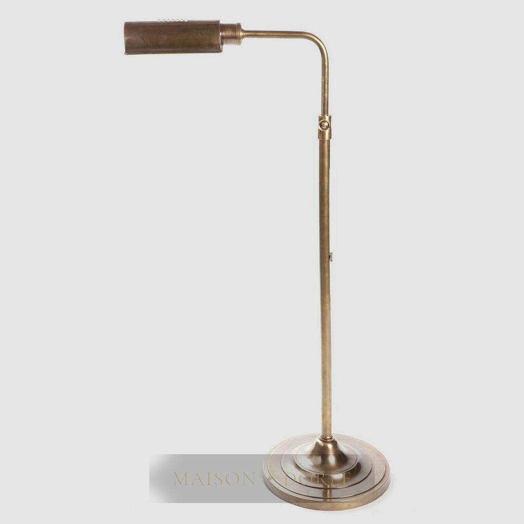 Brooklyn Floor Lamp Antique Brass