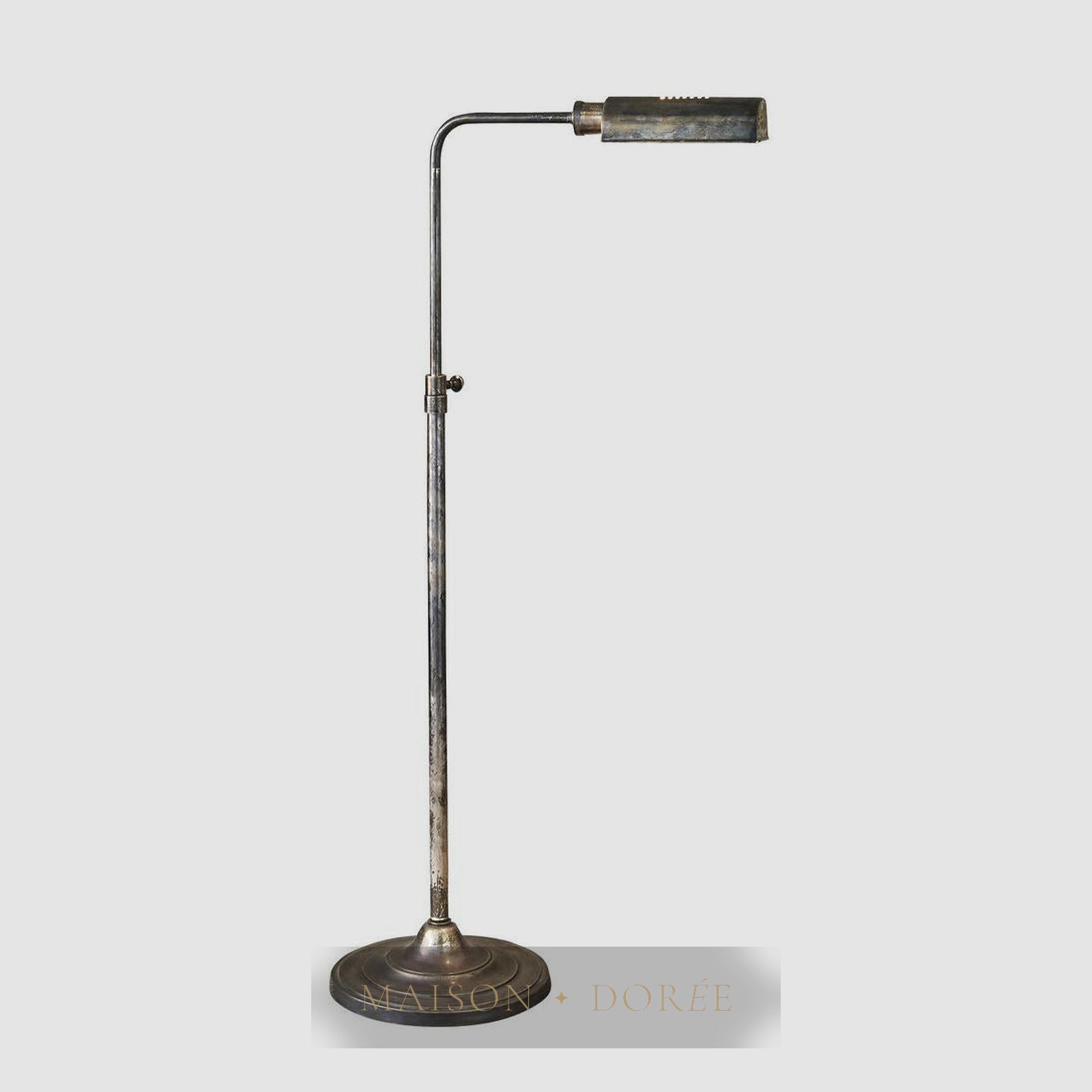 Brooklyn Floor Lamp Antique Silver
