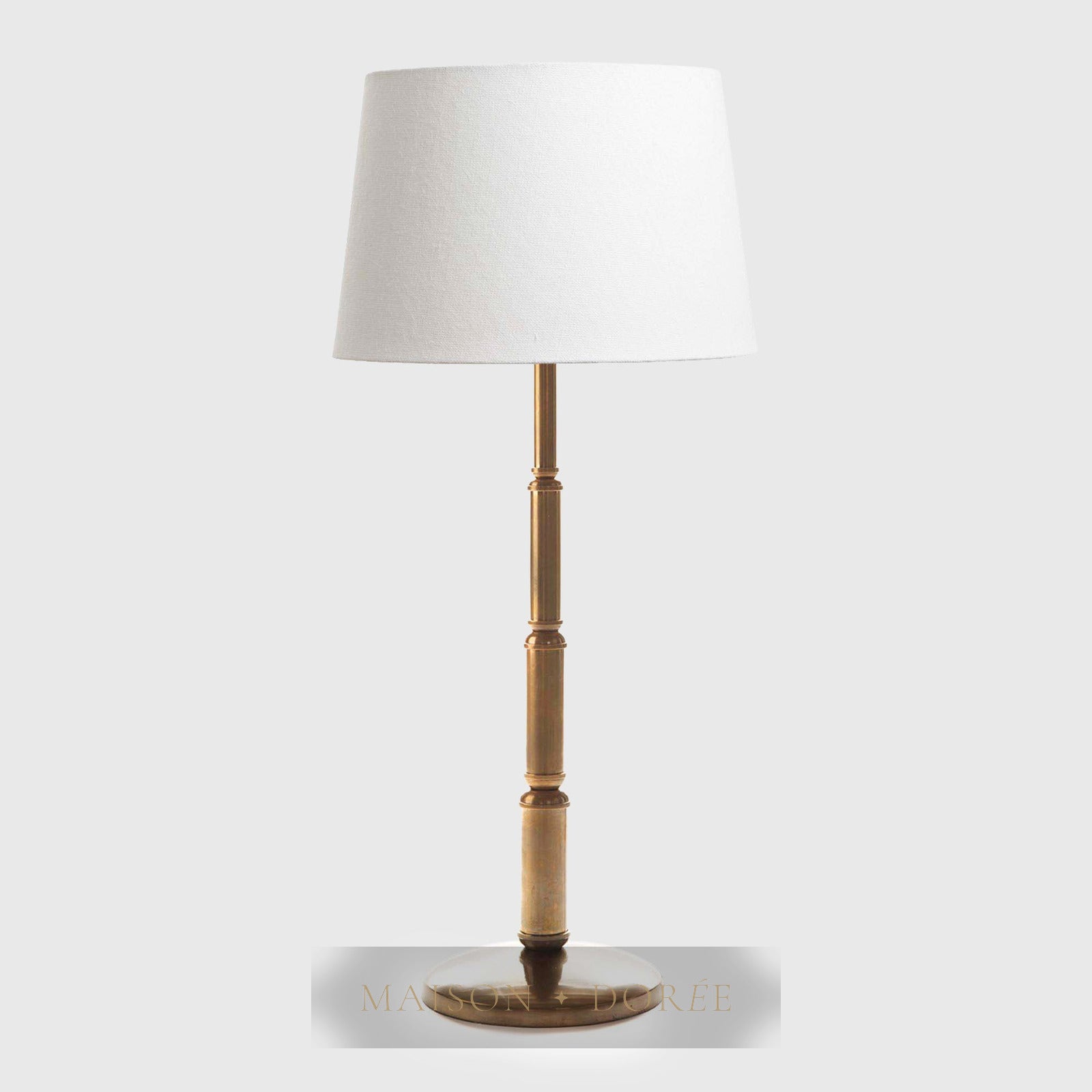 Chapman Table Lamp Base Antique Brass- Base Only