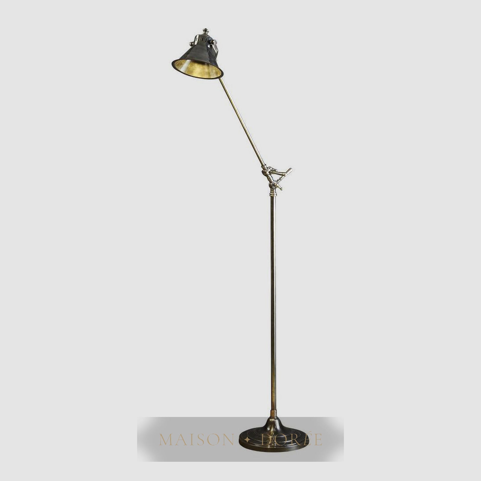 Morton Floor Lamp Antique Silver — Antique Silver